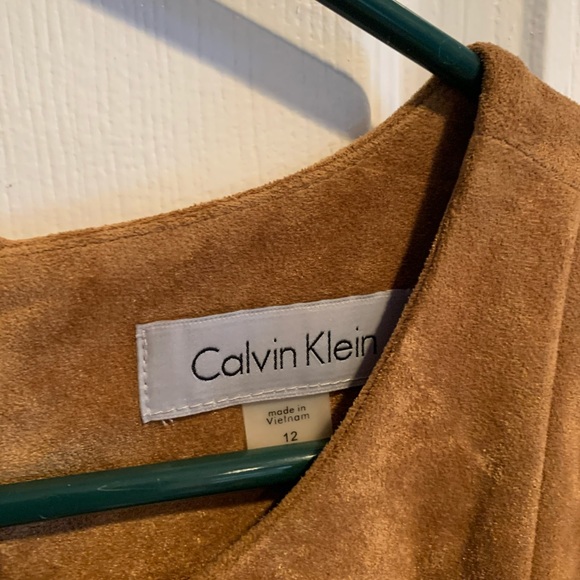 Calvin Klein Faux Suede Dress, size 12 - Picture 3 of 3